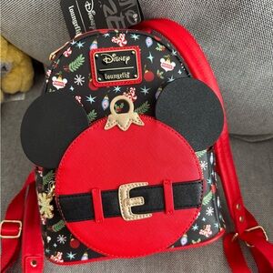 Loungefly Disney Mickey ornament Christmas backpack nwt